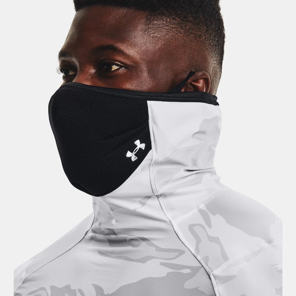 Nwt Men's MEDIUM Under Armour HeatGear SPORTSMASK Iso-Chill Mock LS Shirt Top M